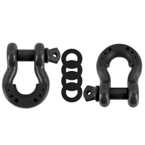 Mishimoto Borne D-Ring Shackle Set Black - BNDR-BK